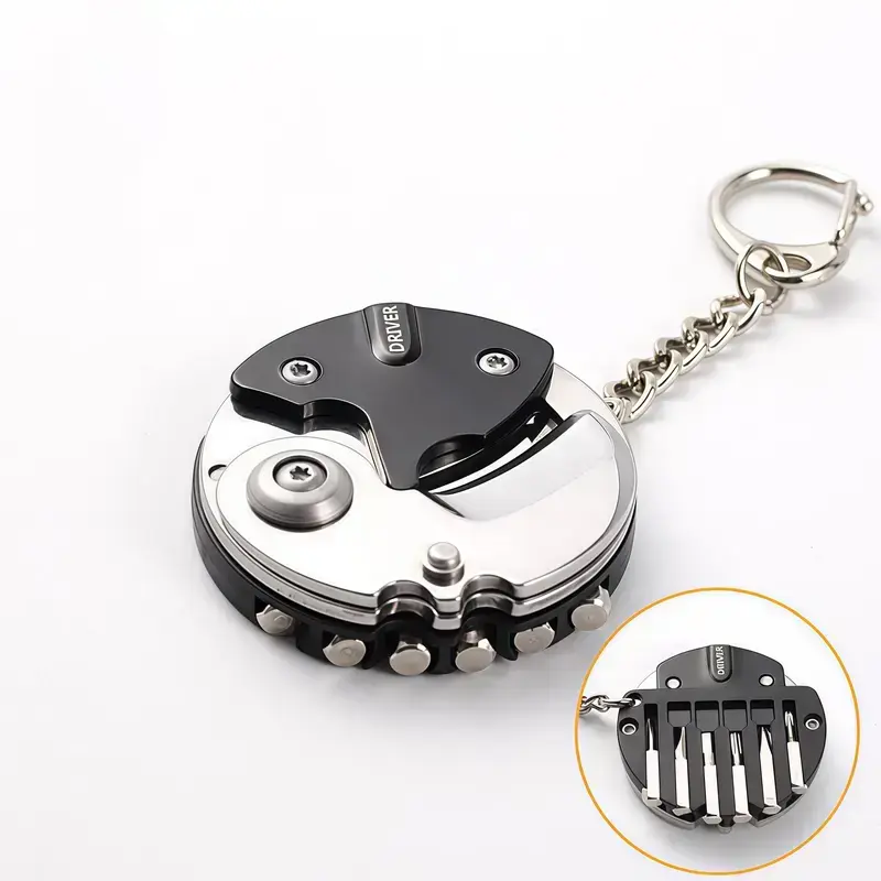 7 in 1 Mini EDC Tools Knife, Phillips & Flathead Screwdrivers, Torx, Hex Wrench, Stainless Steel Keychain tools and gadgets, tool kit set, Everyday Carry, Boxcutter, navajas para hombres trabajo