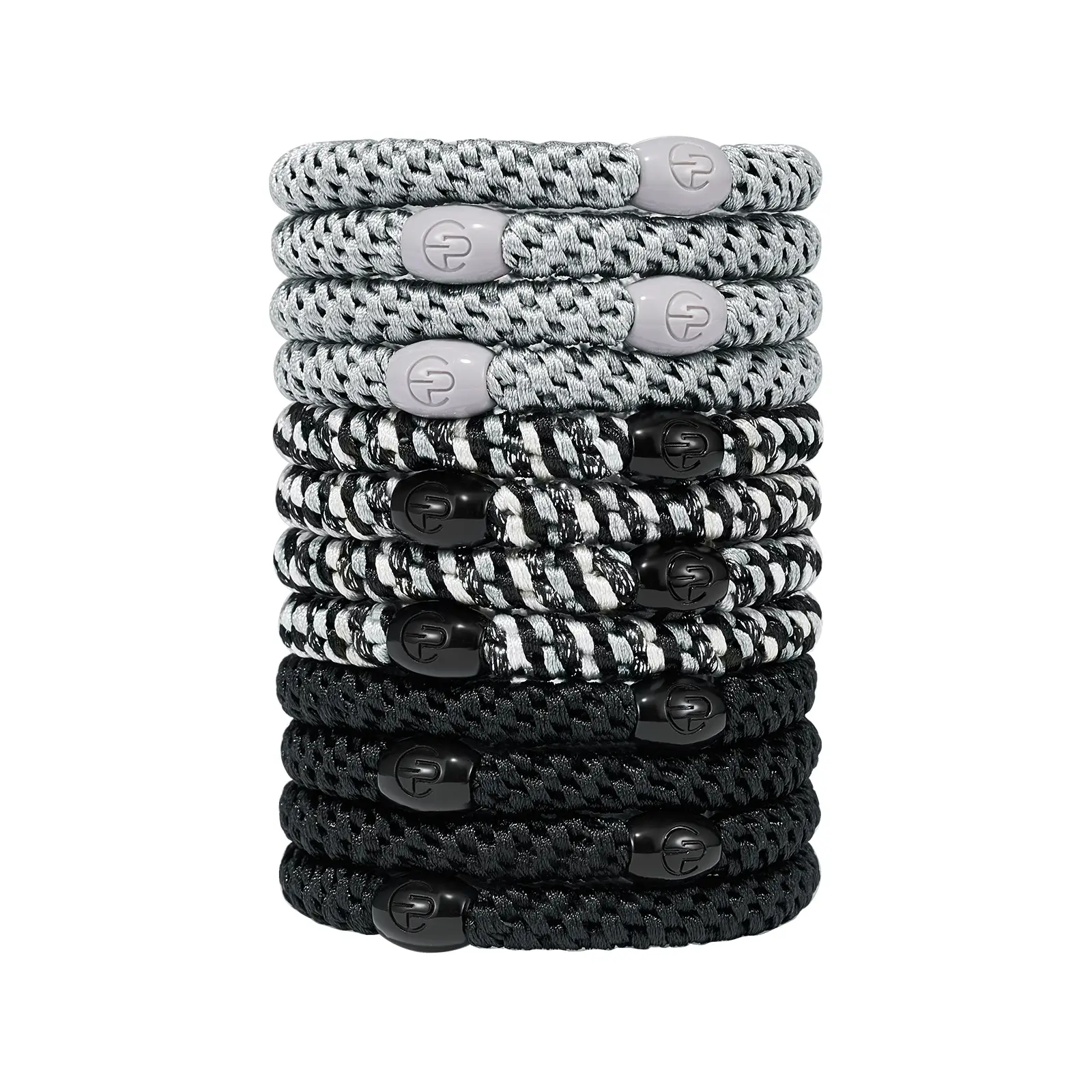 EVITA PERONI 12-Piece Bulk Hair Ties - Latex Elastic Band Scrunchies for Sports Daily Use, Strong-Hold Ponytail Holders for Thick Hair, Stretchy Snag-Free No-Damage Accessories SummerWins