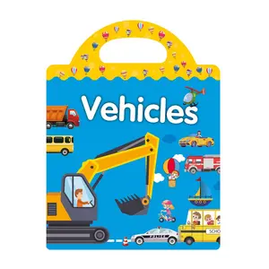 Reusable Scene Sticker Book - For Kids - No Residue, Easy To Clean Quiet Book For Toddlers - Preschool Focus Training Travel Activities - Kids Early Learning Holiday Gift