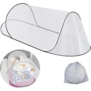SuperDen Pop Up Mosquito Net, Foldable Mosquito Net Tent for Bed Camping Travel Patio,Portable Mosquito Tent Pop Up Outdoor (1 PCS)