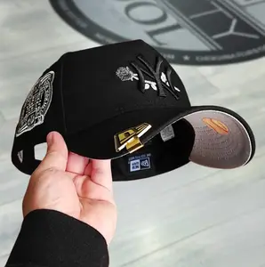 New Era New York Yankees 9FIFTY Black Baseball Cap - World Series Patch Streetwear Hat, cap for men and women