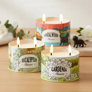 Sampler Scented Candle Pack (Gardenia, Eucalyptus & Sandalwood)