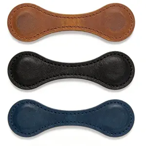 3-Piece Magnetic Leather Bookmark Set, Coffee Blue Colors, Durable Bookmarks for Reading Lovers, Elegant Design for Books & Magazines
