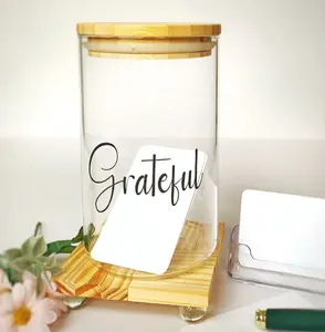 Gratitude Jar, Grateful Jar with Notecards