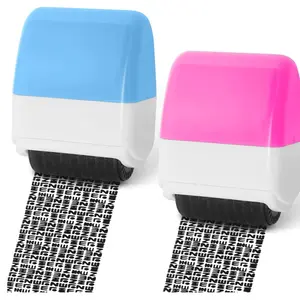 Identity Protection Roller Stamp for Privacy & Address Security, Office Stationery, Identity Theft Prevention, Confidentiality Seal