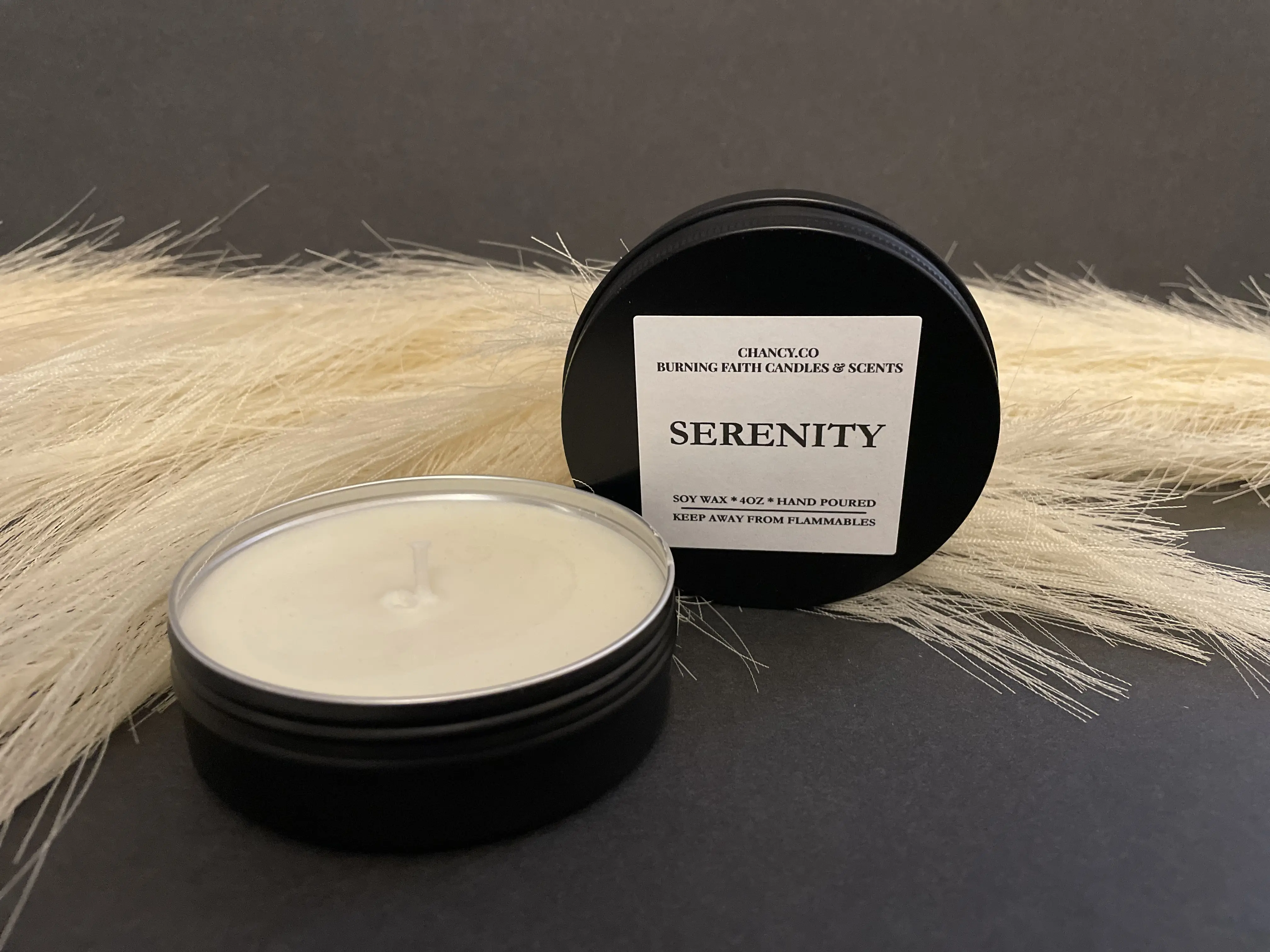 SERENITY 4OZ SCENTED CANDLE