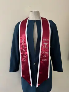 Ovaltag BSN RN Nursing Graduation Stole Class of 2026 With Medical Logo, Gift for Nurse Student