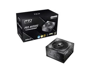 ASRock PRO PRO-M1000G 1000 W ATX 3.1 80 PLUS GOLD Certified Power Supplies