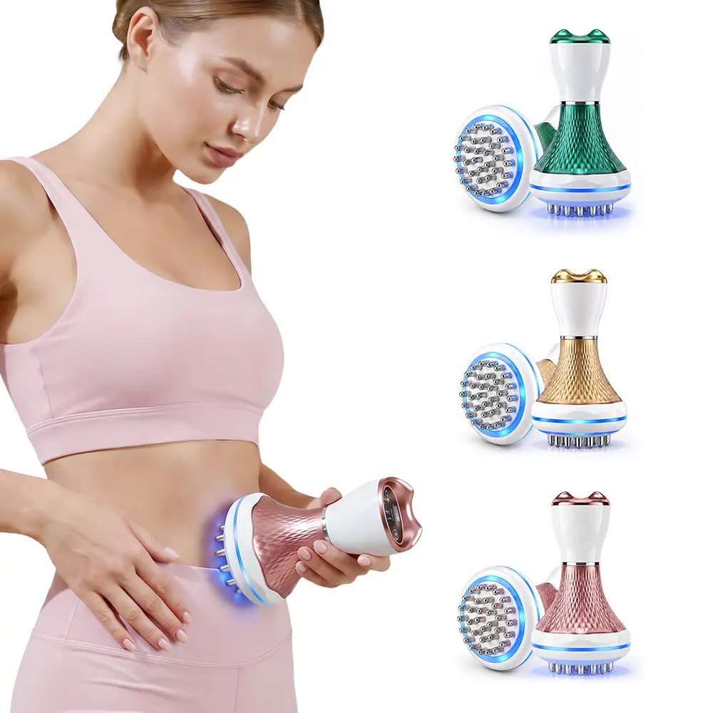 Handheld Meridian Massager with Heat, Vibration, Red Light and Microcurrent, Portable Body Care Device for Back, Waist, Legs and Daily Relaxation