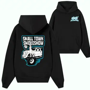 Small Town Smoke Show Hoodie – Dirty Diesel Supply Country Girl & Lifted Truck Graphic Pullover, Southern Diesel Lifestyle Hoodie for Men & Women, Off-Road Truck Apparel