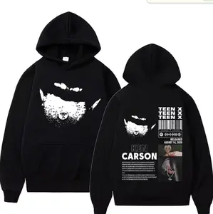 Ken Carson Teen X Hoodie, Two Sides Rap Music Graphic Unisex Pullover, Hip Hop Streetwear Menswear Womenswear Top