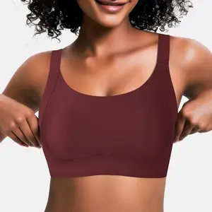 Mimilemon Black/Nude/Red/Grey Women's Comfortable Wireless Jelly Bras Push Up Bralettes seamless Tshirts Bras Everyday Bras XS-XL Womenswear girls bra  comfy pushup  bea vrcomfy woman