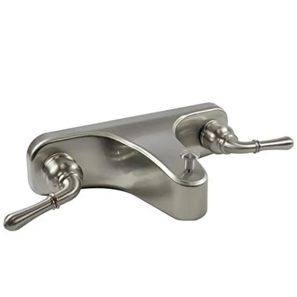 8 in. Center-Set Mobile Home Tub & Shower Faucets with Tub Spout, High-Flow & Lever Button Design for Mobile Home Users