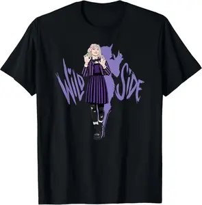 Wednesday Season 2 Wild Side Enid Claws Out Logo T-Shirt