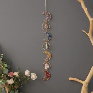 moon design hanging decor, 1 count hanging decor for home living room, courtyard room window decoration hanging ornaments, festival interior decoration accessories, holiday gift, girls room decor