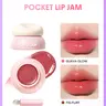 SHEGLAM Hydra Jelly Pocket Lip Jam - Glossy Balm with Built-In Brush, Phytosteryl Oleate, Hydrated & Smooth Texture, On-the-Go Jelly Glow, Long-Lasting Moisturizer