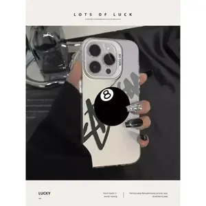 Super Cool No. 8 Billiards Phone Case for IPhone 16 15 14 13 12 11Pro Max Plus Luxury Shockproof Protection Back Cover Protective Cellphone