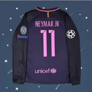 2016 2017 Away Retro No.11 Neymar Long Sleeve Soccer Jersey