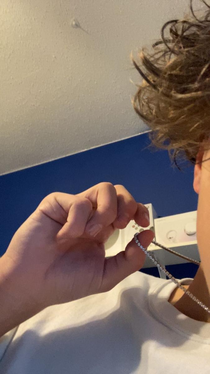 Item: 14k White Gold Plated, 18"