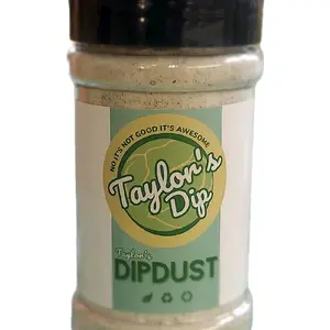 Taylor's Dip Dust Garlic Powder All-purpose Seasoning, Low Sodium & No Sugar Added, Diabetic Friendly & No Cholesterol - Spice, Flavor