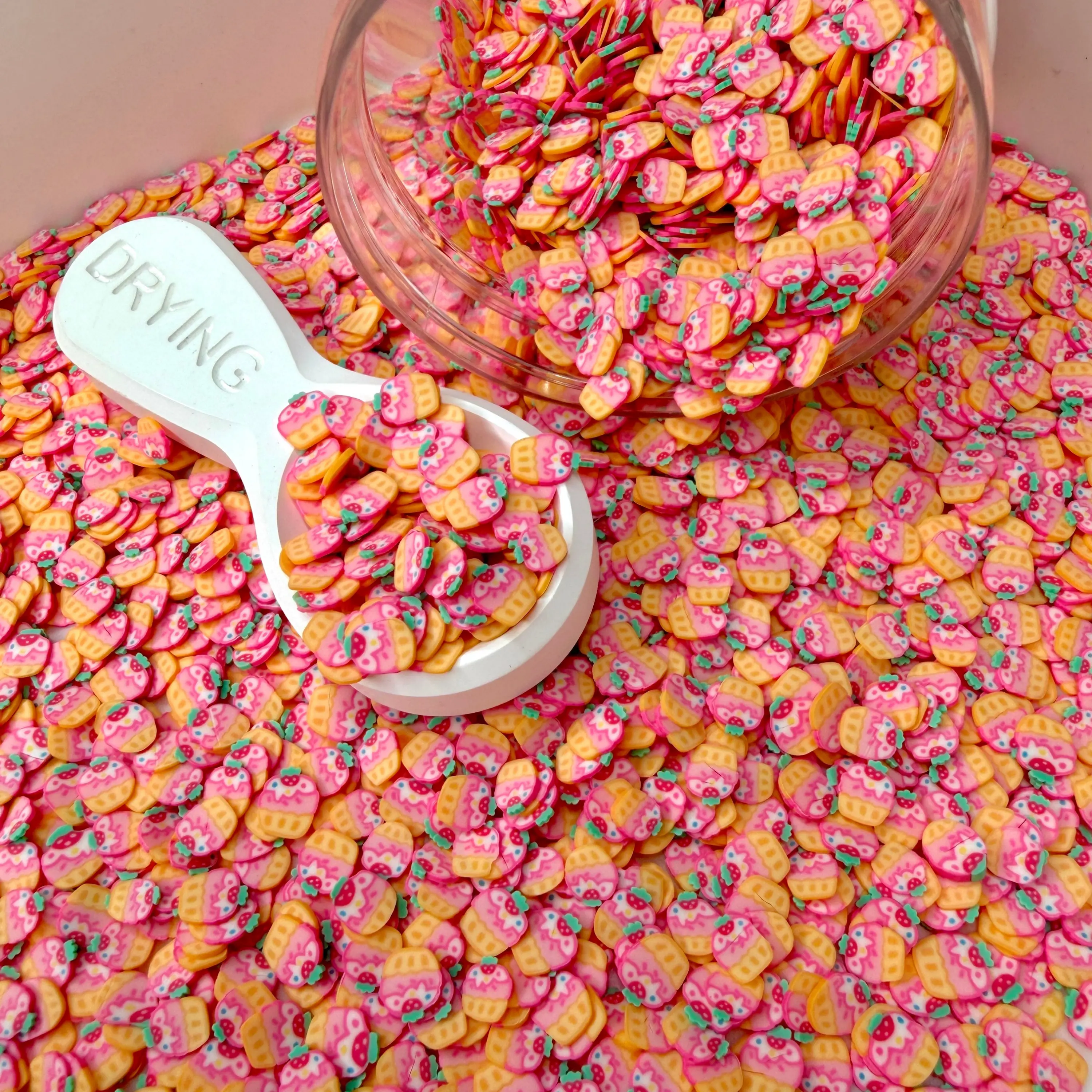 5MM Strawberry Cupcake Polymer Clay Sprinkle (NOT EDIBLE) D52-35