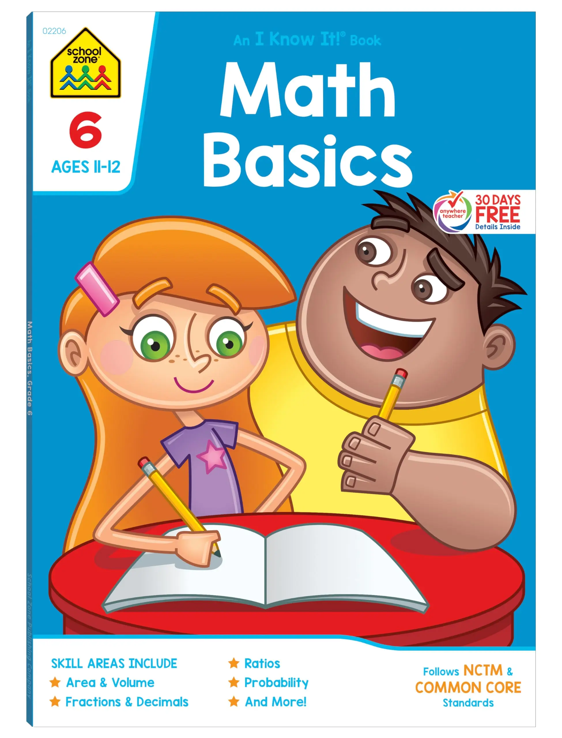 School Zone Math Basics Grade 6 Workbook -- School Zone - Paperback
