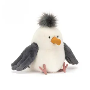 25CM Lovely Cartoon Anime Seagull Bird Animal Stuffed Plush Toys Kawaii Seagull Handmade Dolls Cute Holiday Gifts for Children