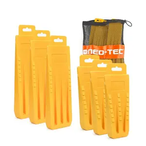 NEO-TEC 6 Pack Tree Felling Wedges, Chainsaw Wedges, 5.5"+8" Tree Cutting Equipment, Tree Cutting Equipment with Spikes for Safe Tree Cutting