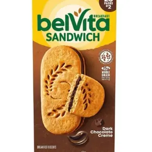 Belvita Dark Chocolate Creme Breakfast Biscuits 25 Pk. - Fast Free Shipping, 15g Whole Grain Per 50g Serving