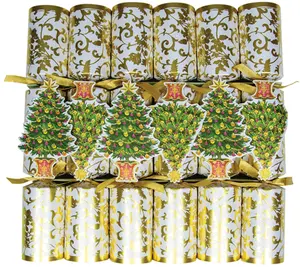 Gilded Tree Christmas Cracker-12 Inch Long/6-In