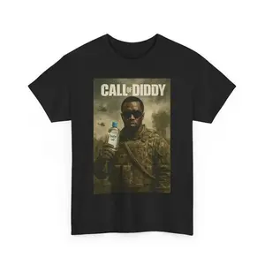 Call of Diddy - Funny Diddy Baby Oil Meme  Cotton Shirt, 90s Graphic Tee Streetwear star