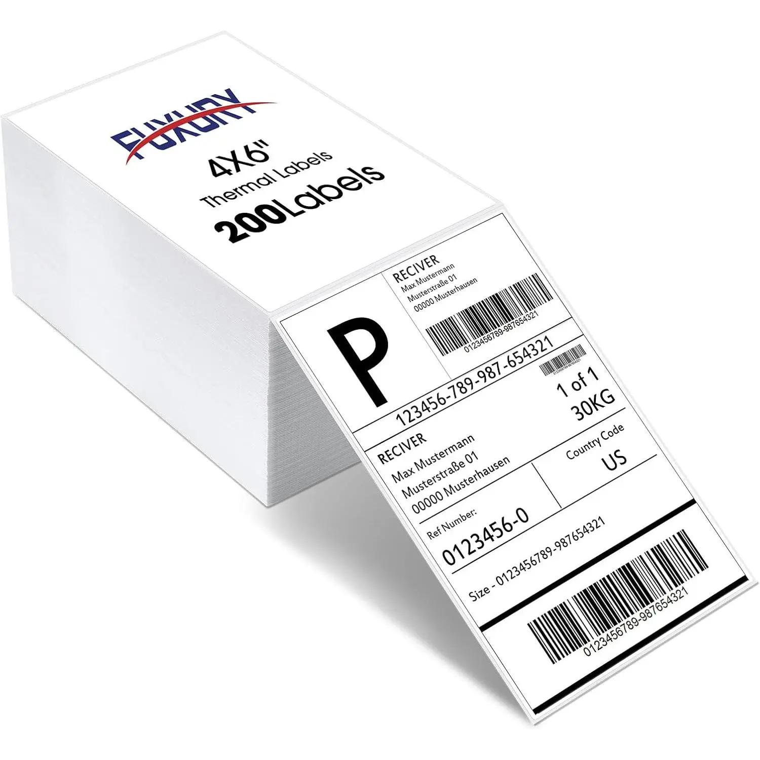 Thermal Labels 4x6 200 Labels Fanfold Direct Shipping Label with Perforated and  Adhesive Mailing Stickers Paper Thermal Printer Sticker for  Printer Shipping Supplies