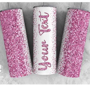 Pink Custom  Tumbler Stainless Drinkware Bottles