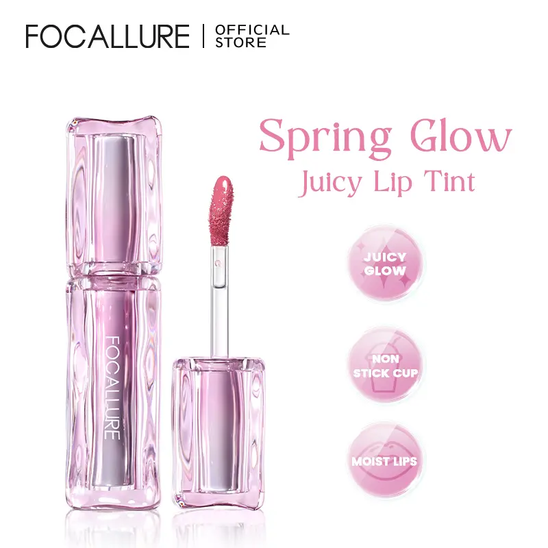 FOCALLURE Lip Gloss, Transferproof Plumping Long Lasting Buildable Scented Hydrating — Dreamy Fig Mirror Lip Gloss, Waterproof 8H, High Shine Juicy Non-Sticky Lip Makeup
