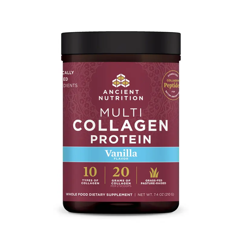 Multi Collagen Protein Powder Unflavored or Vanilla (20 Servings)