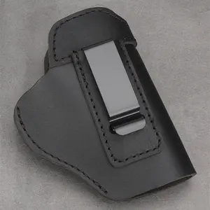 Premium Built-in Leather Gun Holster, Suitable for Concealed Carry - Classic Right-Handed Position, Snap Closure, Durable and Stylish Design, Perfect for Hunting and Outdoor Adventures