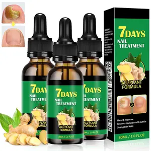 JAYSUING 7 Days Ginger Nail Treatment, Nail Support Nail Care Treatment, Cuticle Serum for Nails, Ginger Nail Growth Serum, Ginger Cuticle Care Oil for Nails Moisturizer Daily