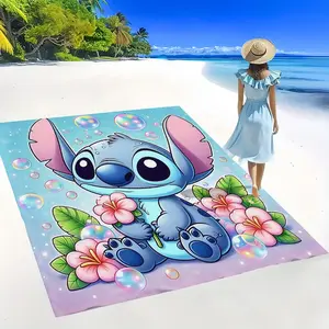 Starry Baby Stitches Tropical Floral Bubble Beach Towel, Ultra Large Multi-Size Options, Lightweight Durable, Ideal for Beach Picnic Camping Travel