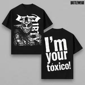Dominik Mysterio Im Your Toxico T-Shirt, WWE Wrestling Graphic Tee, Lucha Mask Shirt, Double Sided Print Tee, Heavy Cotton Unisex Shirt, Streetwear Casual Outfit, Menswear Soft Tee, Vintage Wrestling Shirt, WWE Fan Apparel, Gift for Fans