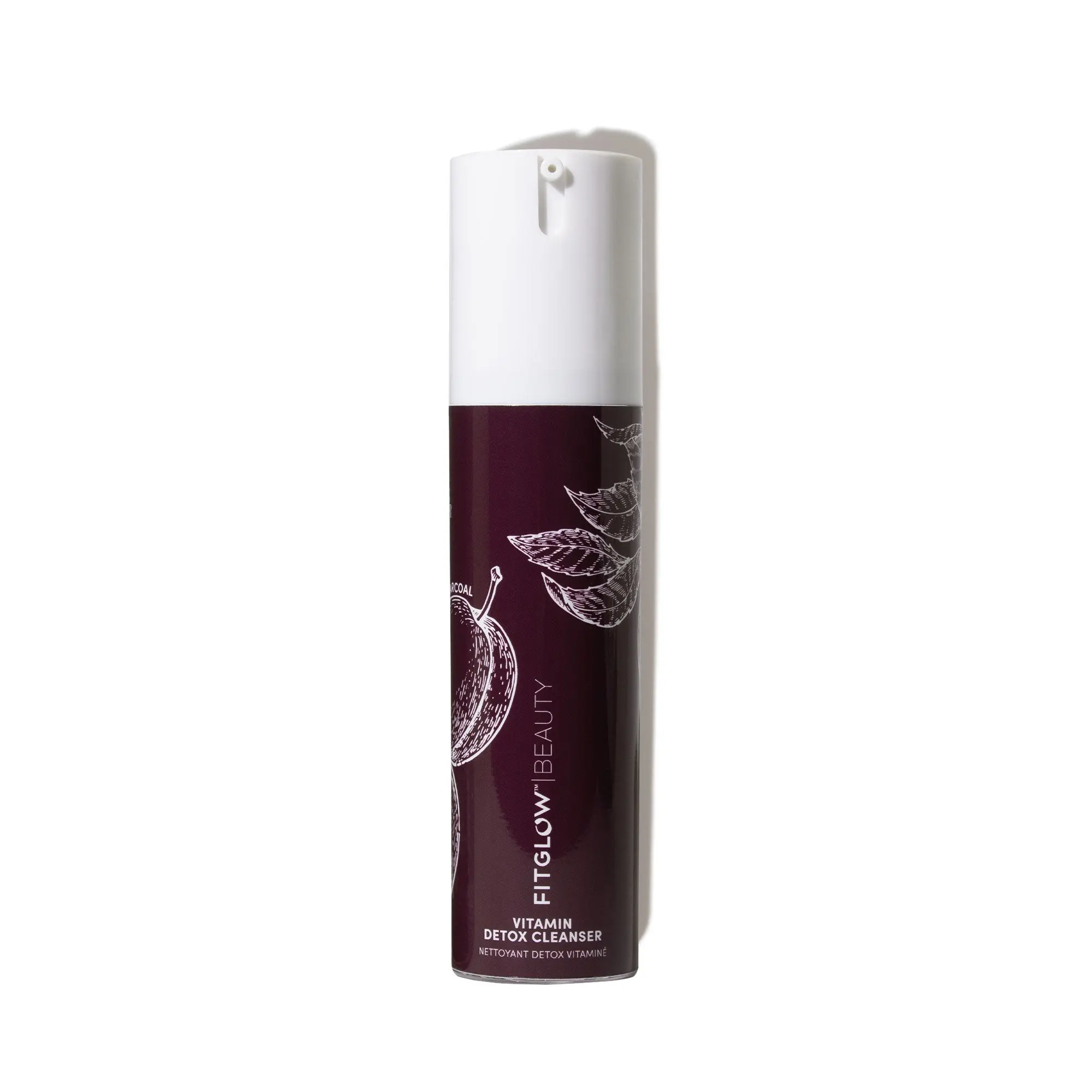 Fitglow Beauty Vitamin Detox Charcoal Cleanser Travel Size – Pore-Clearing & Gentle Detox Face Wash