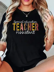 100% Cotton T-shirts Special Education Teacher Assistant - SPED Teacher Aide T-Shirt for Men Women