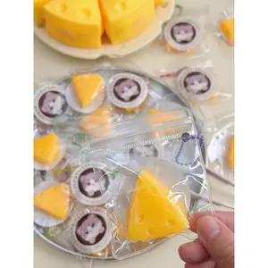 Mini Cheese Slice Squishy Keychain - Perfect for Cheese Lovers