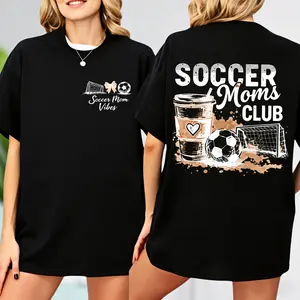 Soccer Moms Club T-Shirt, Retro Style Soccer Mom Life Tee, Vintage Game Day Outfit, Soccer Team T-shirt, Soccer Mama Club Gift
