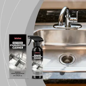 Jakehoe Stainless Steel Cleaner for Kitchen Appliances, Daily Spray for Sink Grease and Stains, Restores Shine and Freshness, Kitchen Cleaning Supplies