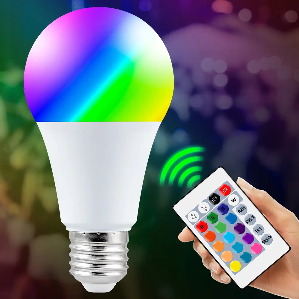 25W RGBW LED Light Bulbs with Remote E27/E26 16Colors 4Modes Dimmable Multicolour Bulb AC85-265V Timing Colorful Mood Lamp 220V RGBWW Halloween Christmas Festival Party 110V Bedroom Esports Night Atmosphere Lighting 5W/10W/15W/20W