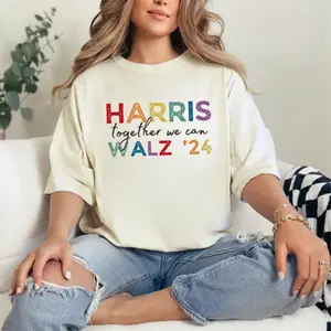 Harris Walz 24 T-Shirt Sweatshirt, Hoodie, Kamala Harris Shirt, Vote Election Shirt for Men & Women, Comfortable Cotton Shirt