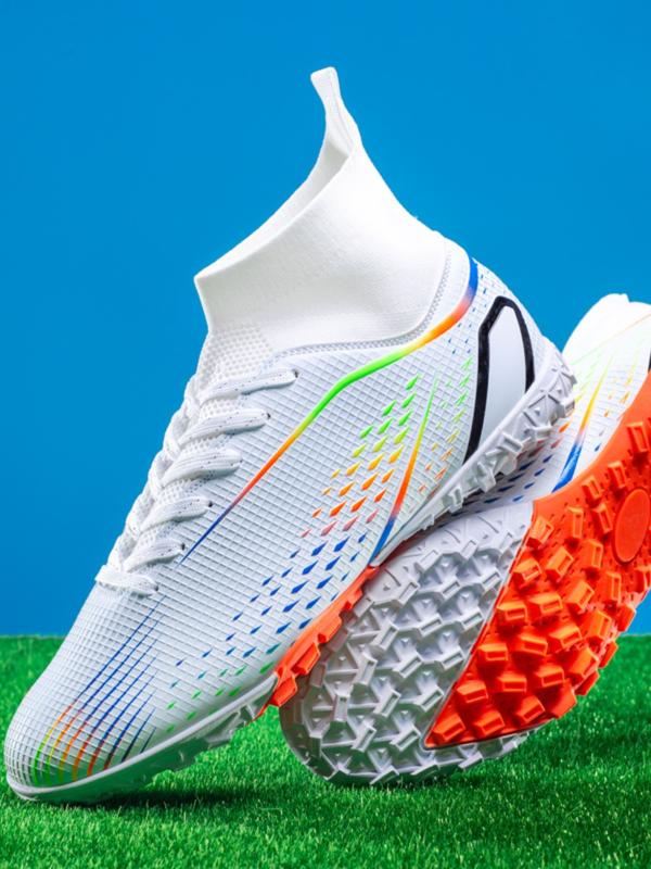 Professional Soccer Shoes for Men & Women, Anti-Slip Wear-Resistant Indoor Outdoor Training Competition Footwear, Long Studs Ag TF Design, Football Field Boots