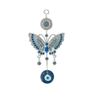 Lucky Turkish nazer butterfly evil eye wall hanging decoration Glass Room Glass Room Door Gifts