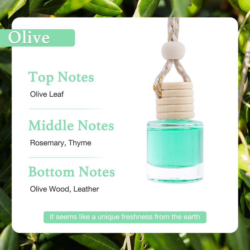 6-Pack Christmas Car Essential Oil Aromatherapy – Suspended Air Freshener for Cars & Homes, Natural Auto Interior Diffuser (Unisex) – Durable for Holiday Drives