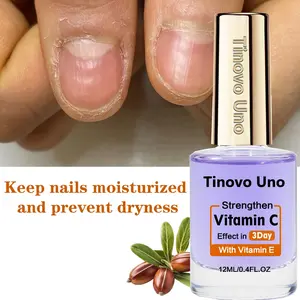 Tinovo Uno Nail Oil with Vitamin C and Jojoba Oil, Moisturizing Nail Strengthener, Alcohol-Free Formula, Essential Nail Care Product